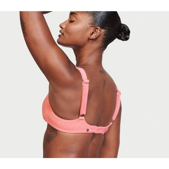 Victoria's Secret Pink Terry Cloth Underwire Bikini Top - 34DDD - Picture 5 of 5